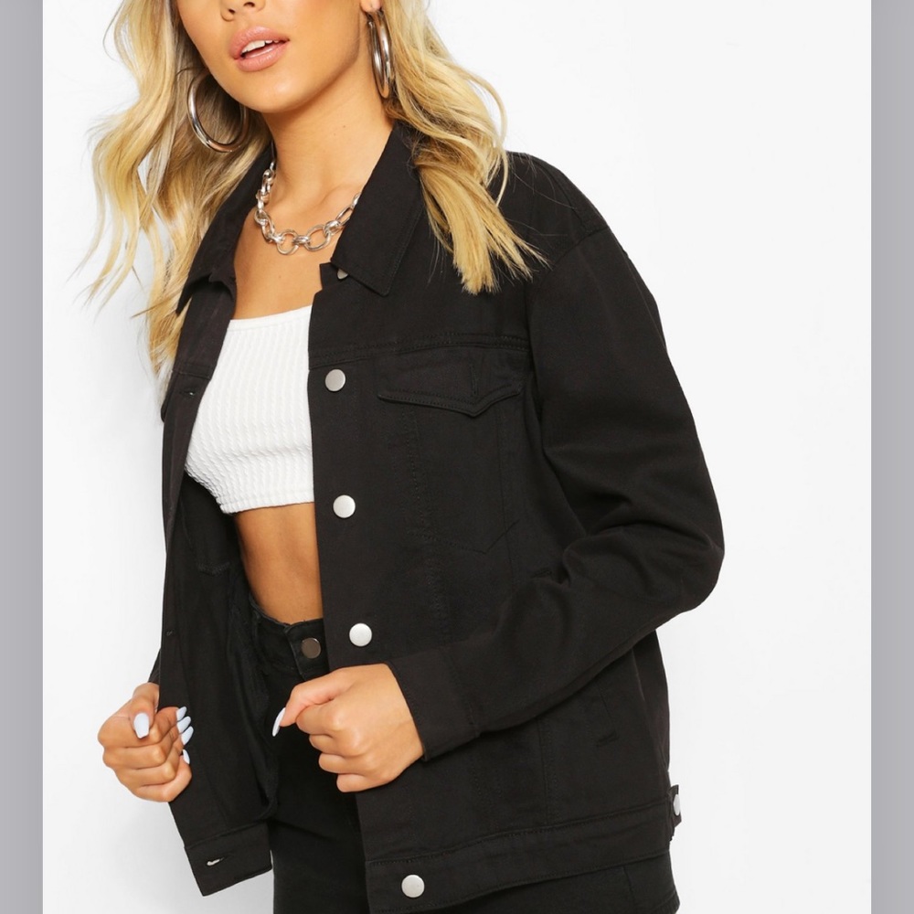 Velma Oversized Denim Jacket, size 4